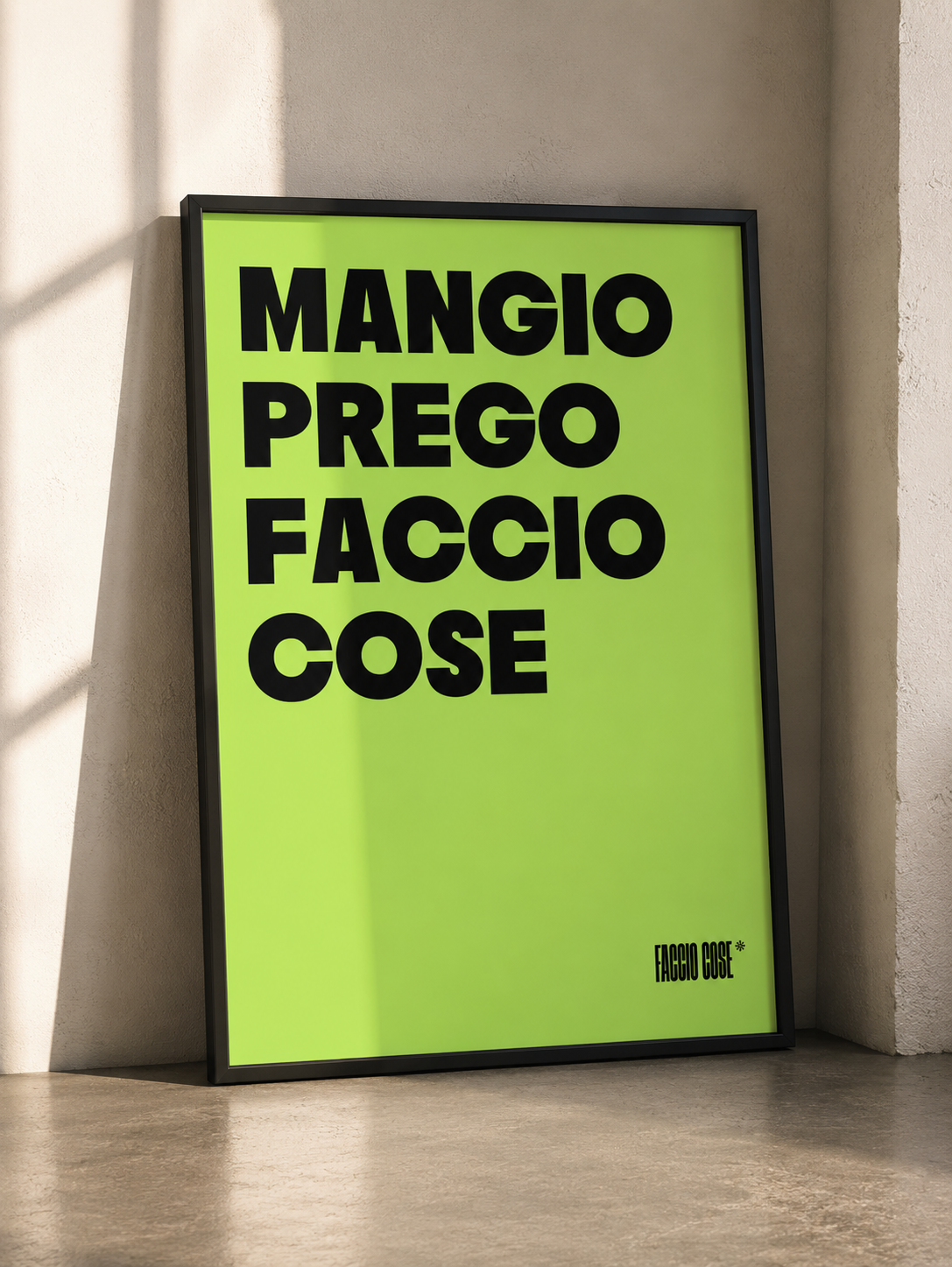 Poster - Mangio Prego Faccio Cose