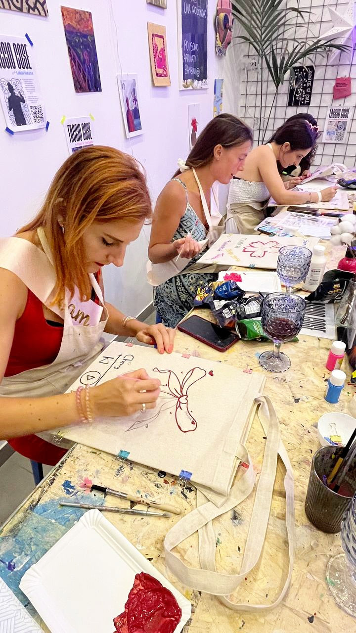 Giovedì 28 Ago ore 21.00 - Pittura su ToteBag & Drink