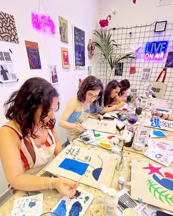 Giovedì 28 Ago ore 21.00 - Pittura su ToteBag & Drink