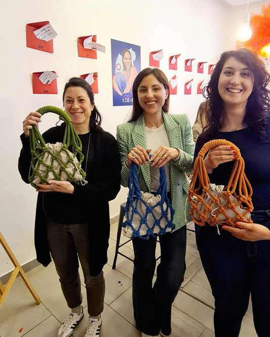 Domenica 8 Marzo ore 19.00 - Workshop Macramè Bag