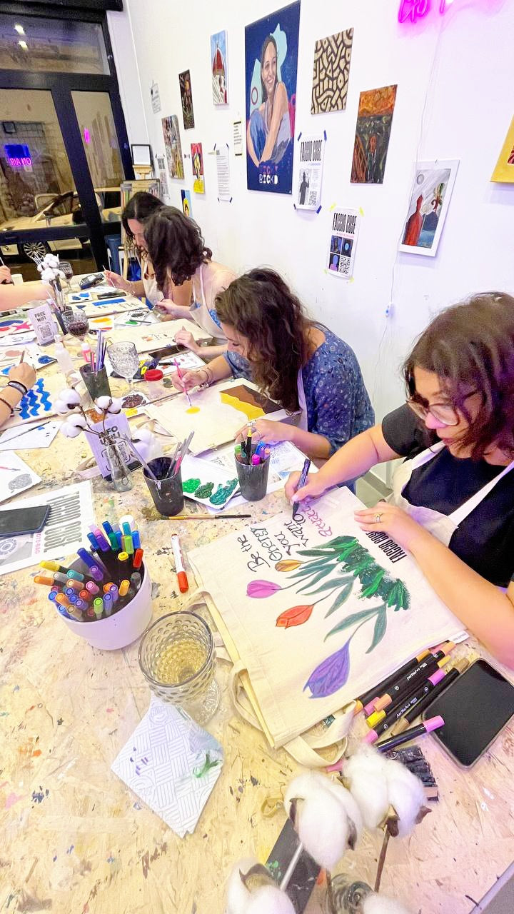Giovedì 28 Ago ore 21.00 - Pittura su ToteBag & Drink