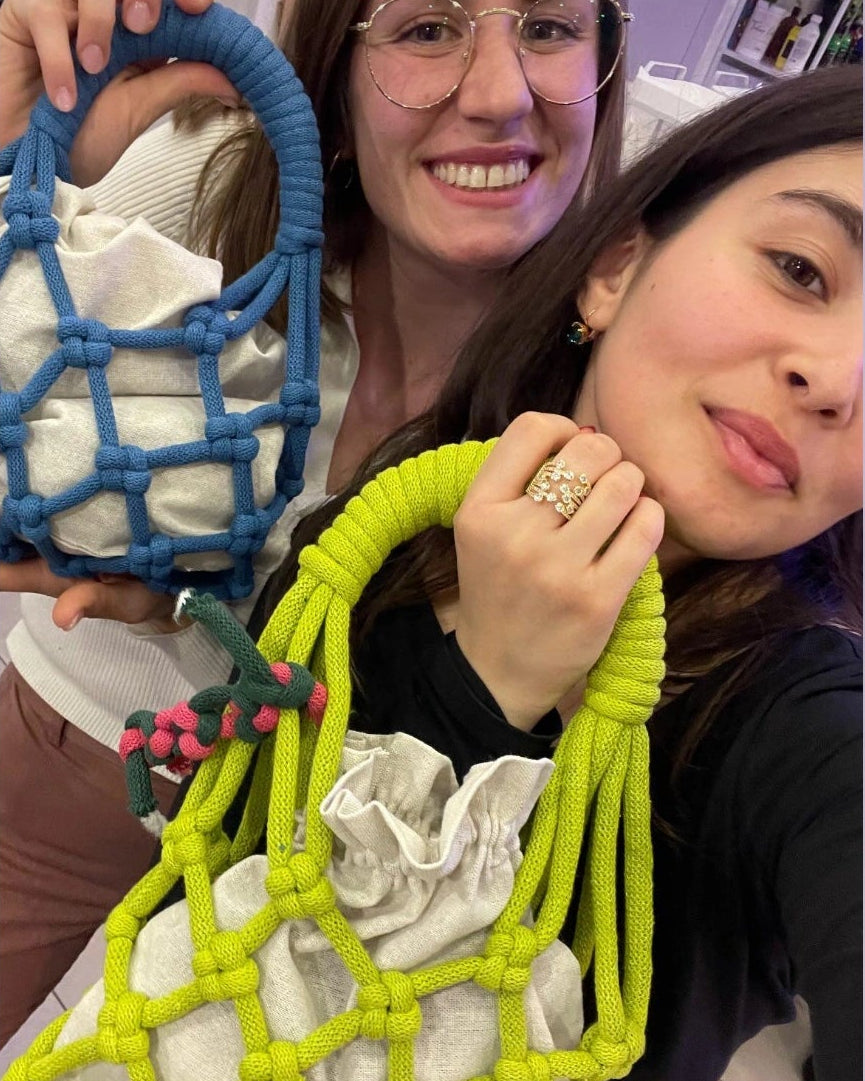 Sabato 2 Mag ore 11.00 - Borsa in Macramè